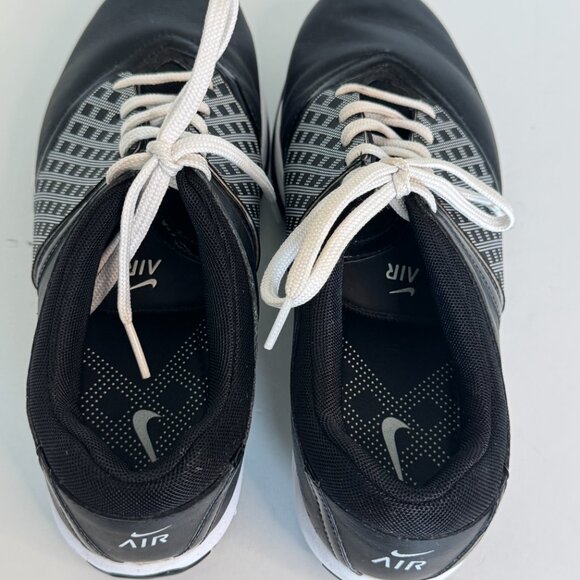 Nike Air Embellish Womens Size 7 Black White Casual Athletic Golf Shoes Cleats - Picture 7 of 9